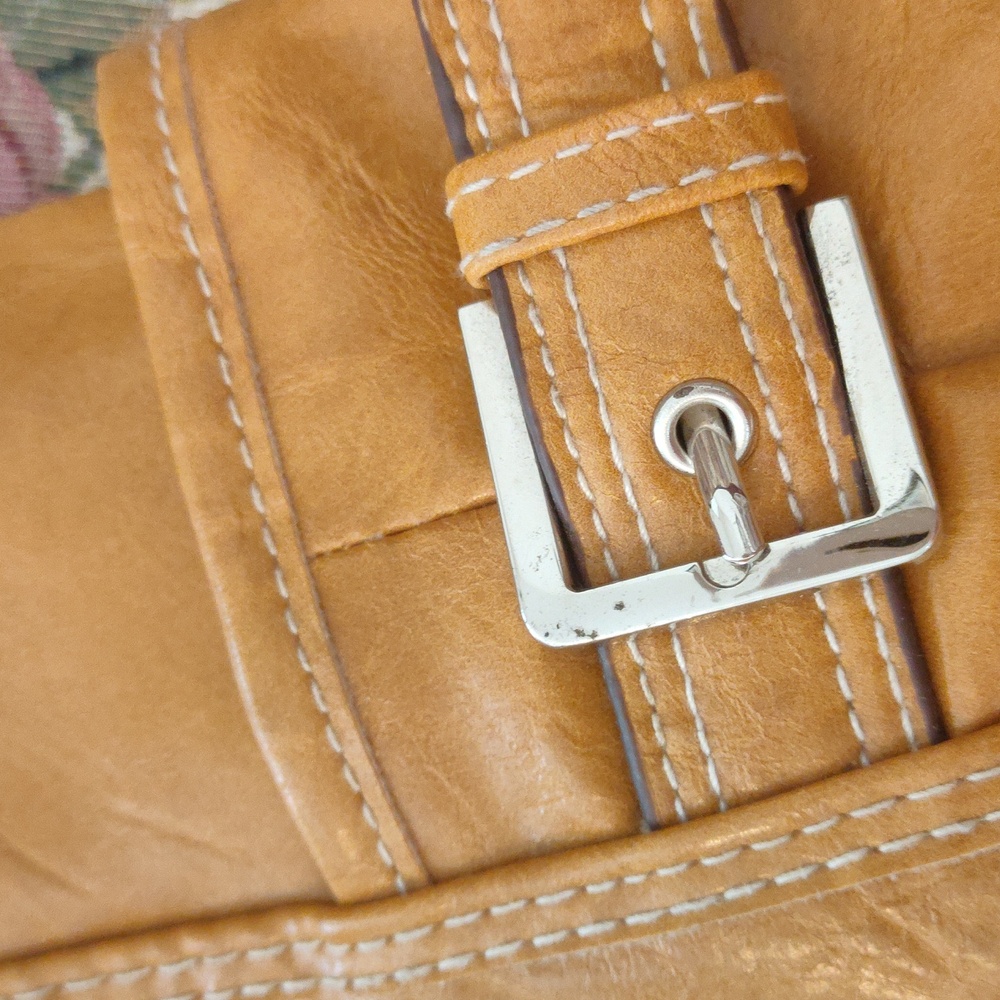 Rosetti Mustard Shoulder Bag with Buckle Accents - Picture 4 of 9